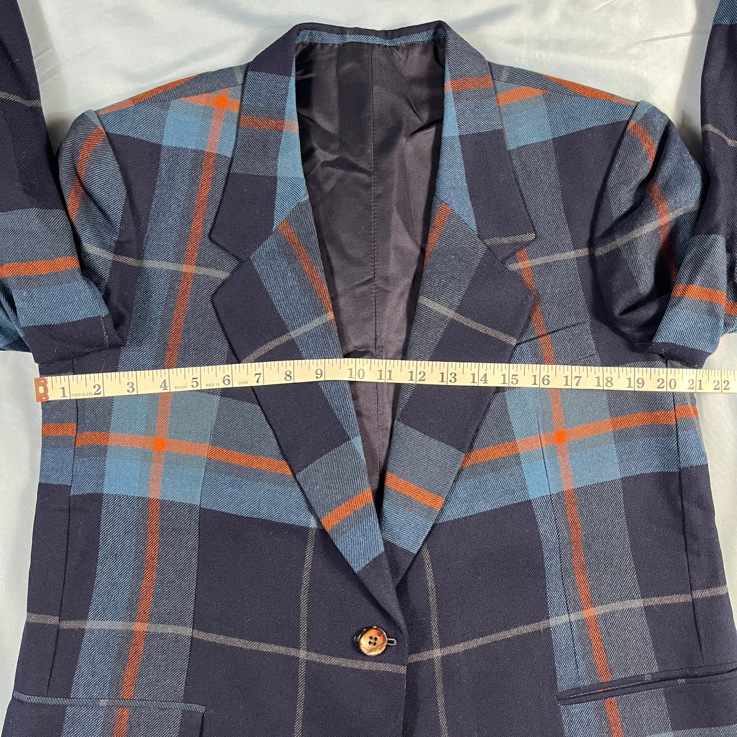 70s 80s VTG plaid sport coat jacket - size M/L