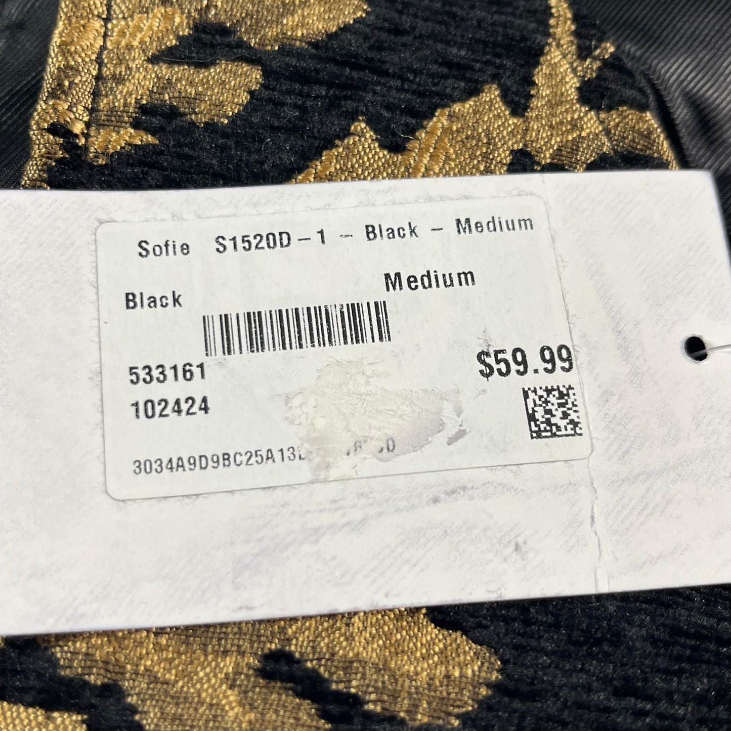 NWT metallic jacquard mini dress - size M/L