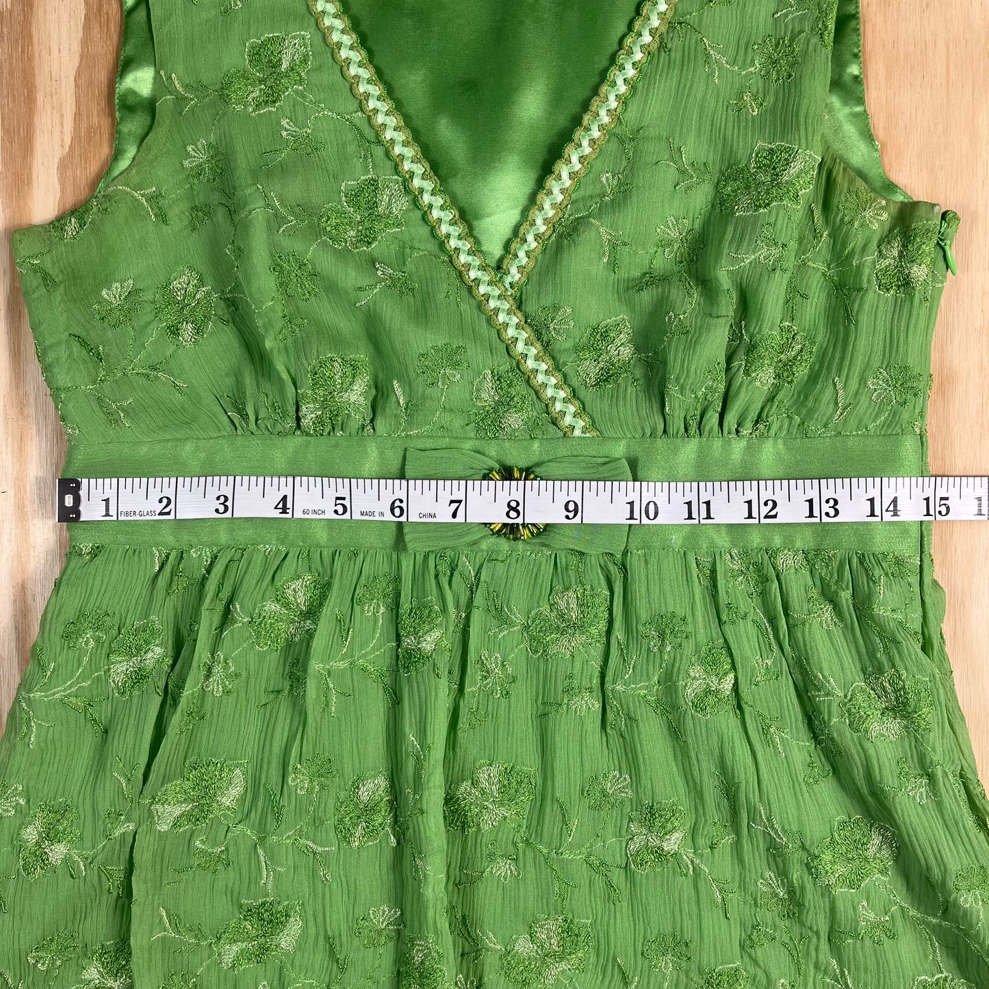 preloved Express embroidered chiffon babydoll blouse - XS/S