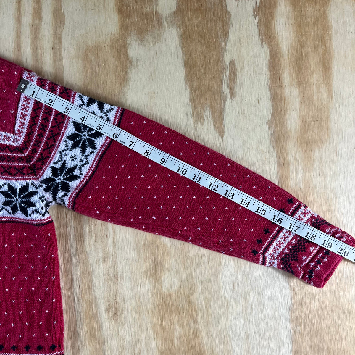 90s VTG Studio Works Fair Isle Nordic zip cardigan sweater - PL - WM/WL