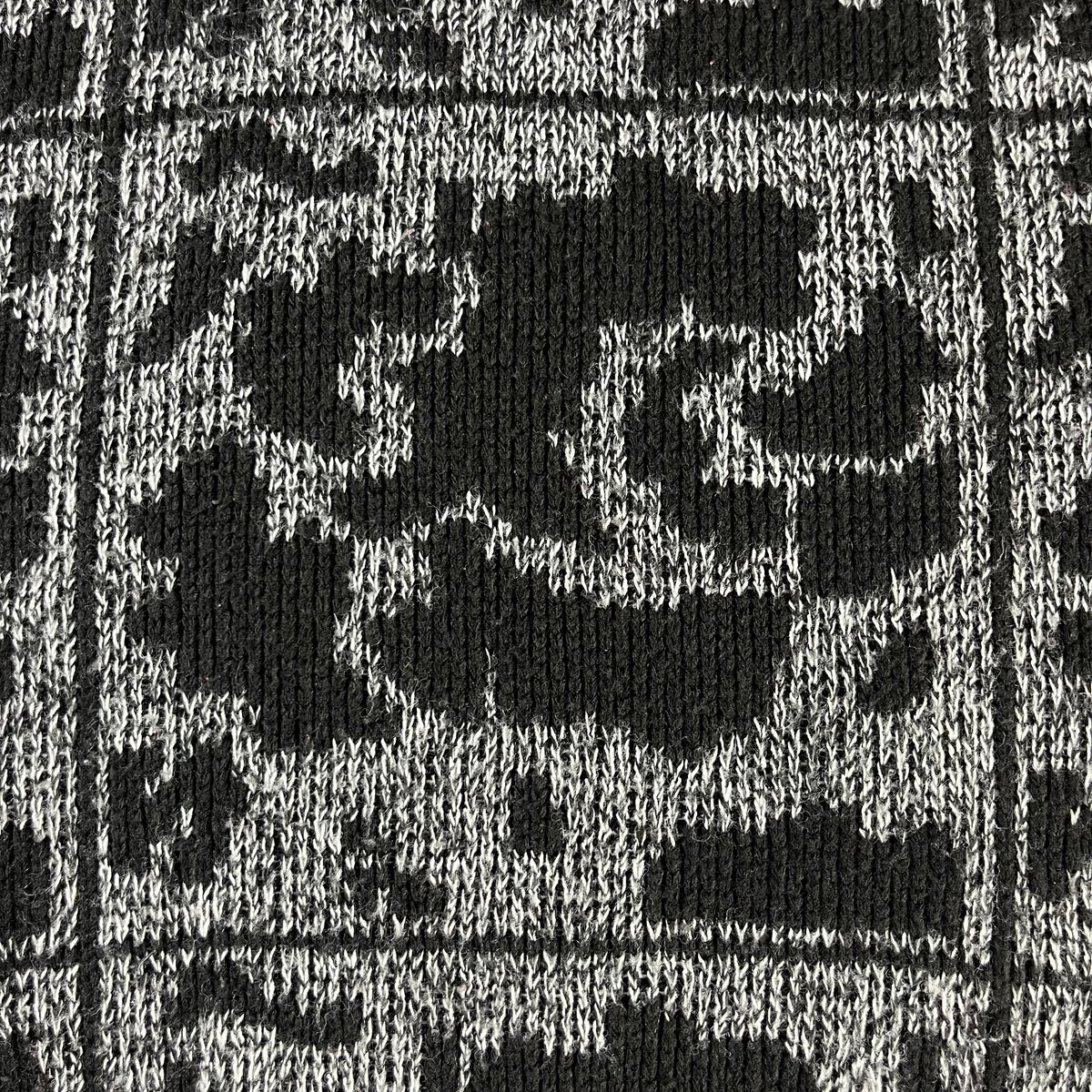 80s VTG GITANO abstract paneled jacquard knit sweater - XL/2X