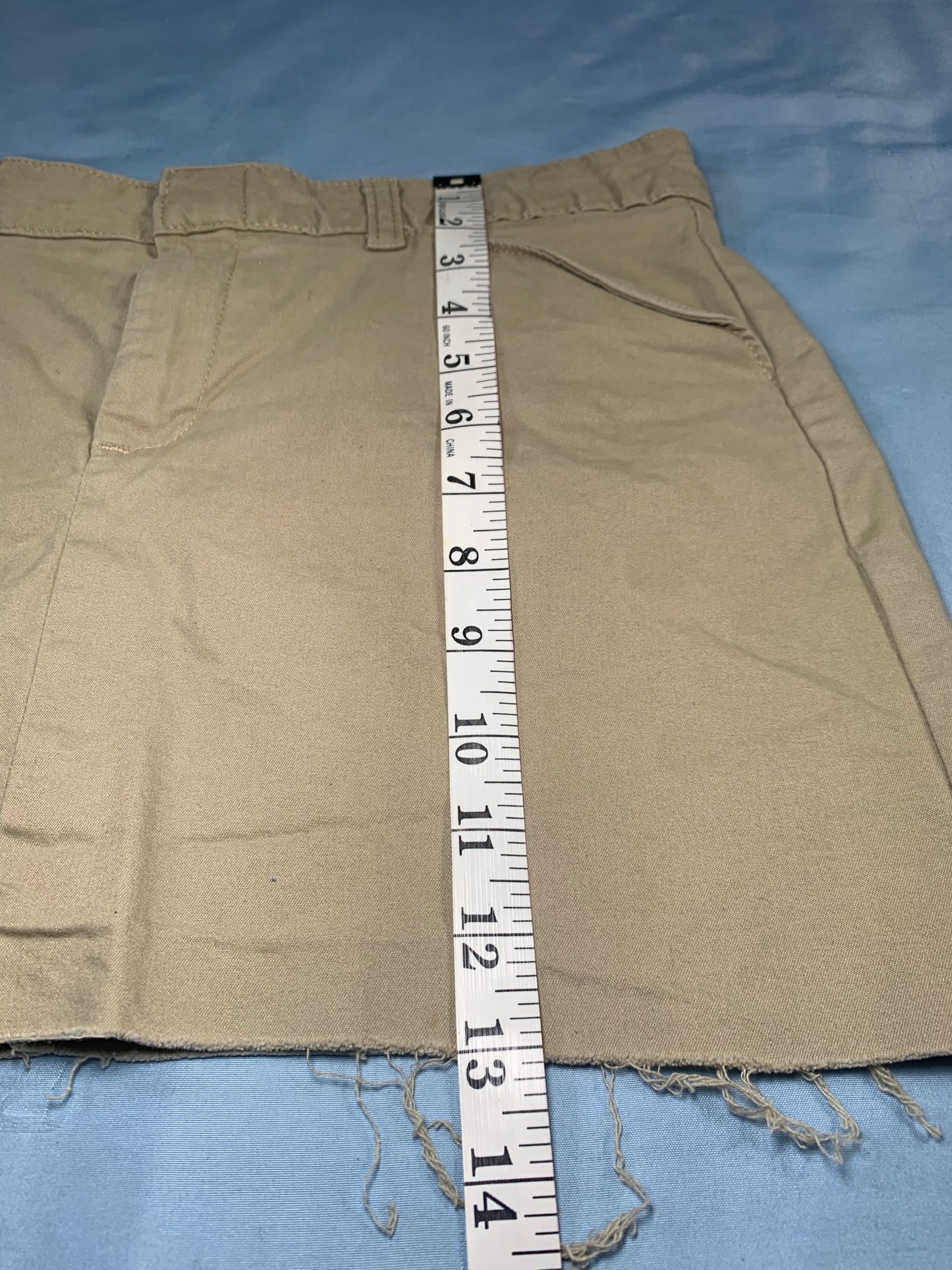 reworked Dickies cutoff mini skirt - S/M