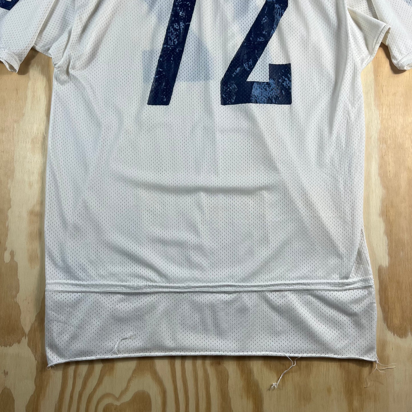 70s VTG Speedline white mesh football jersey - L/XL