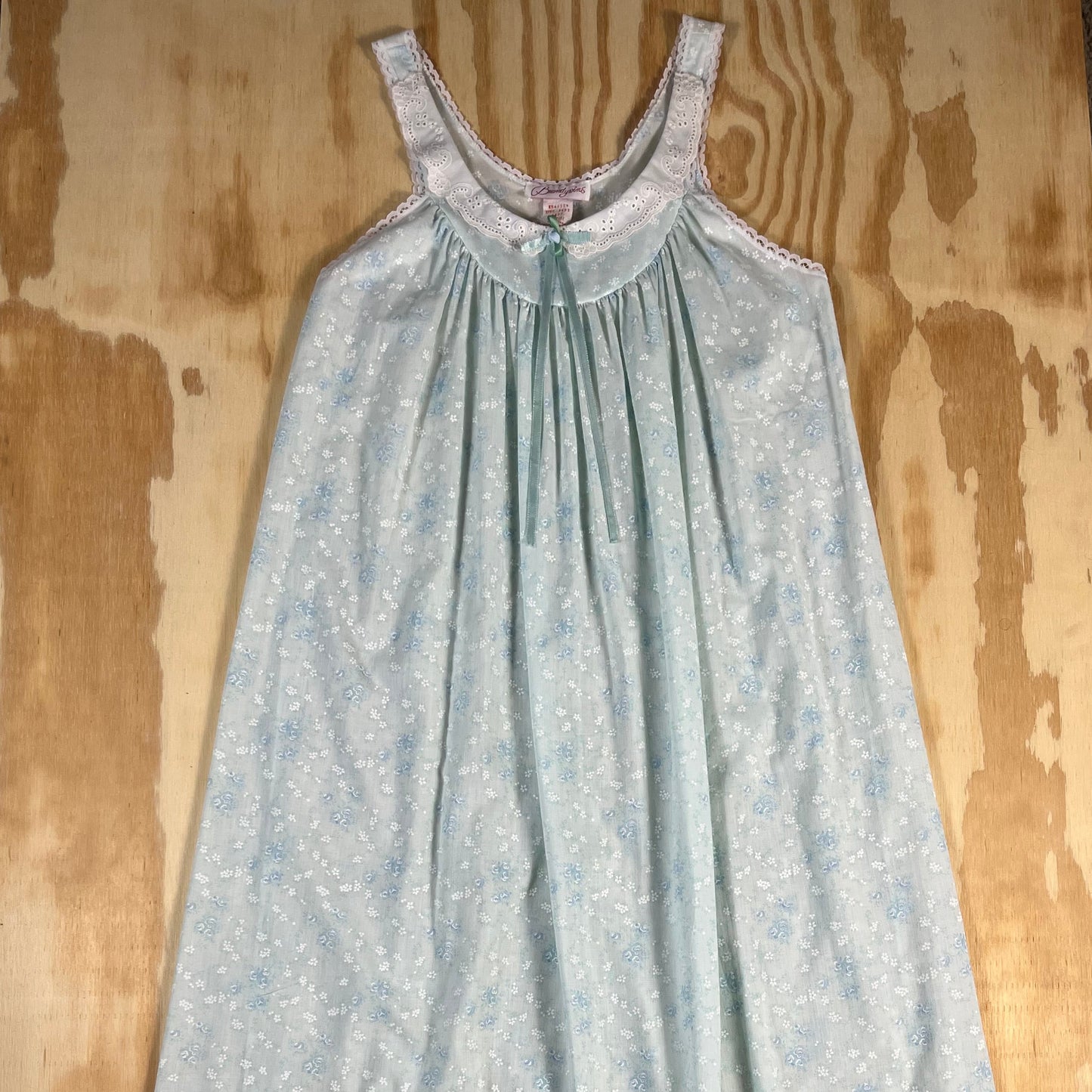 80s VTG Brandywine floral cotton maxi nightgown - XS/S