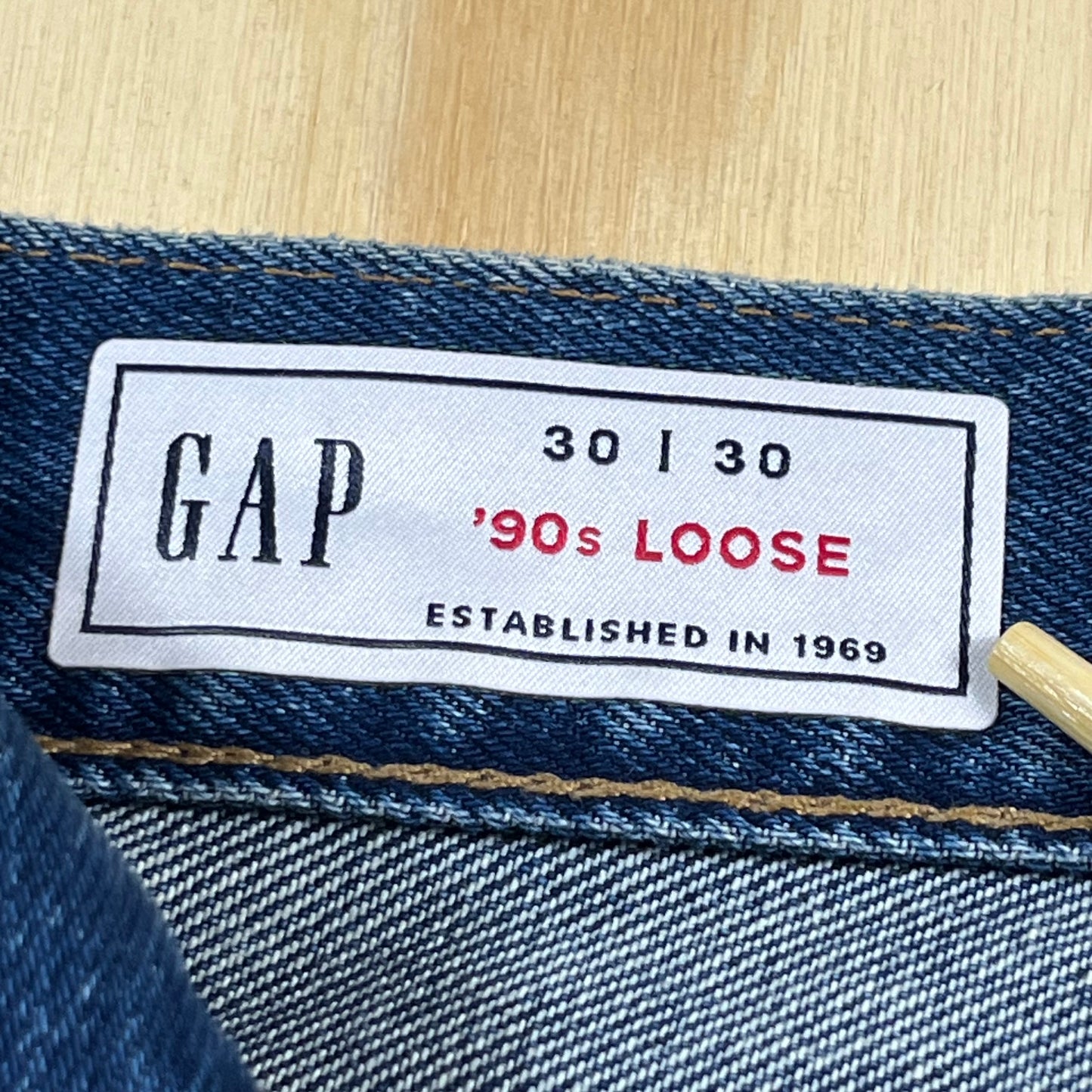 preloved GAP "90s Loose" button fly jeans - 30x30