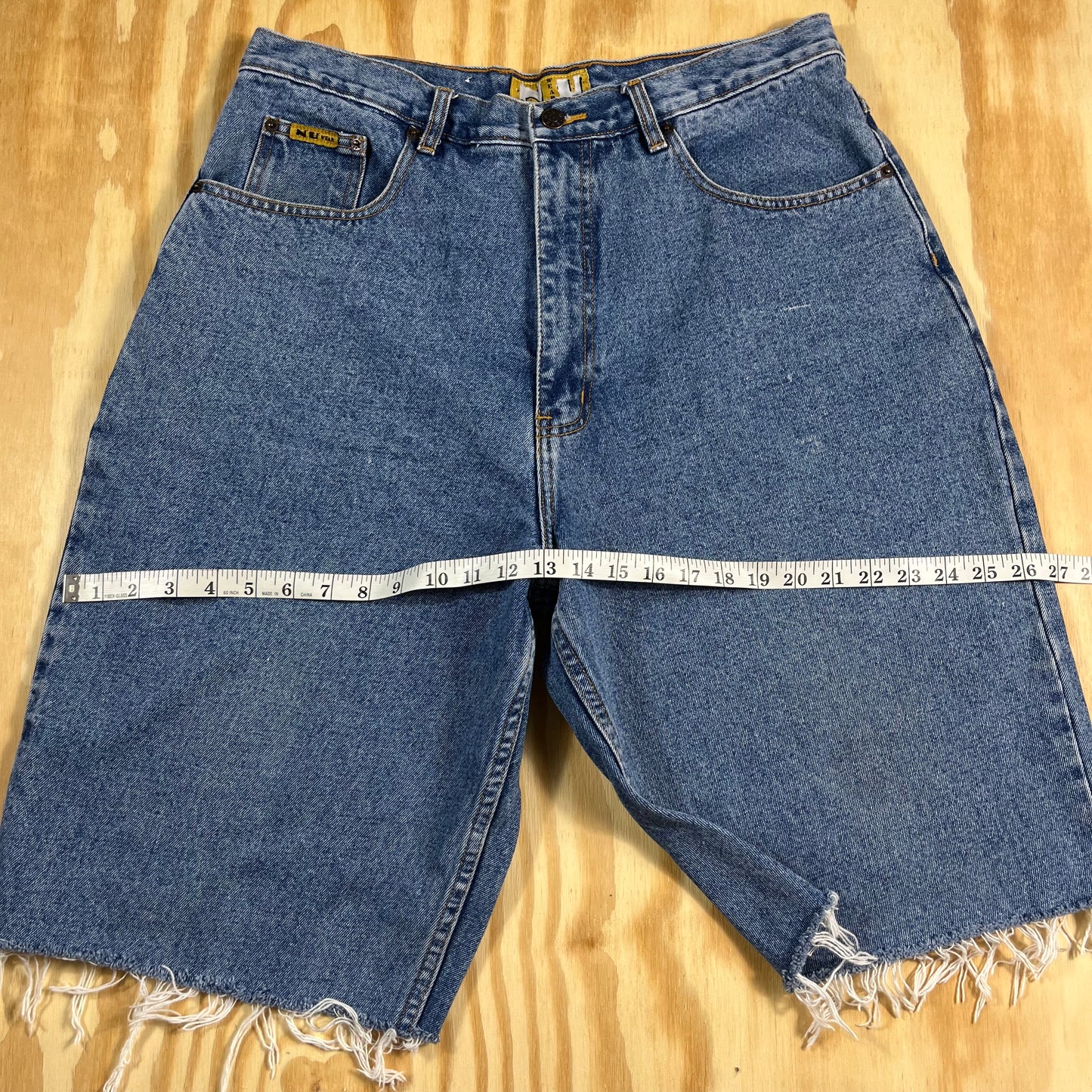 reworked NU Wear cutoff jorts - L/XL