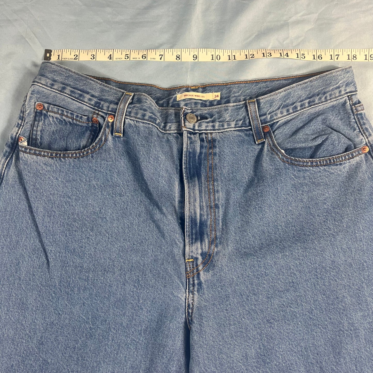 preloved Levi's Premium “Ribcage” wide leg jeans - 34x30