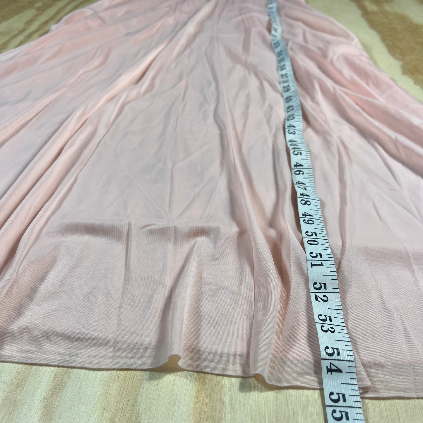 70s VTG lace empire waist maxi nightgown - XS/S