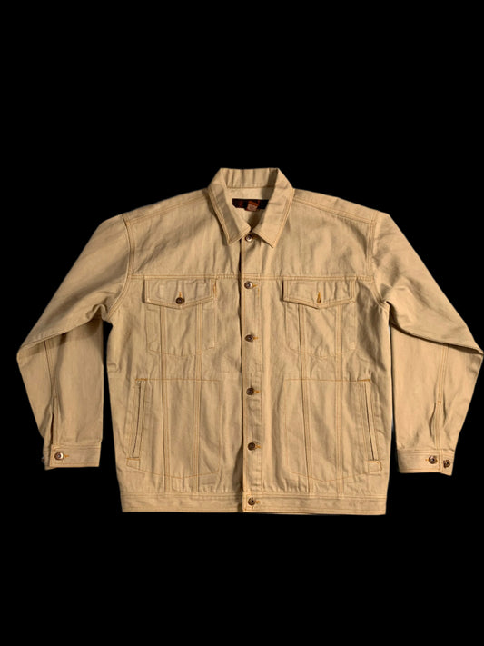 Beige jacket on a gray background