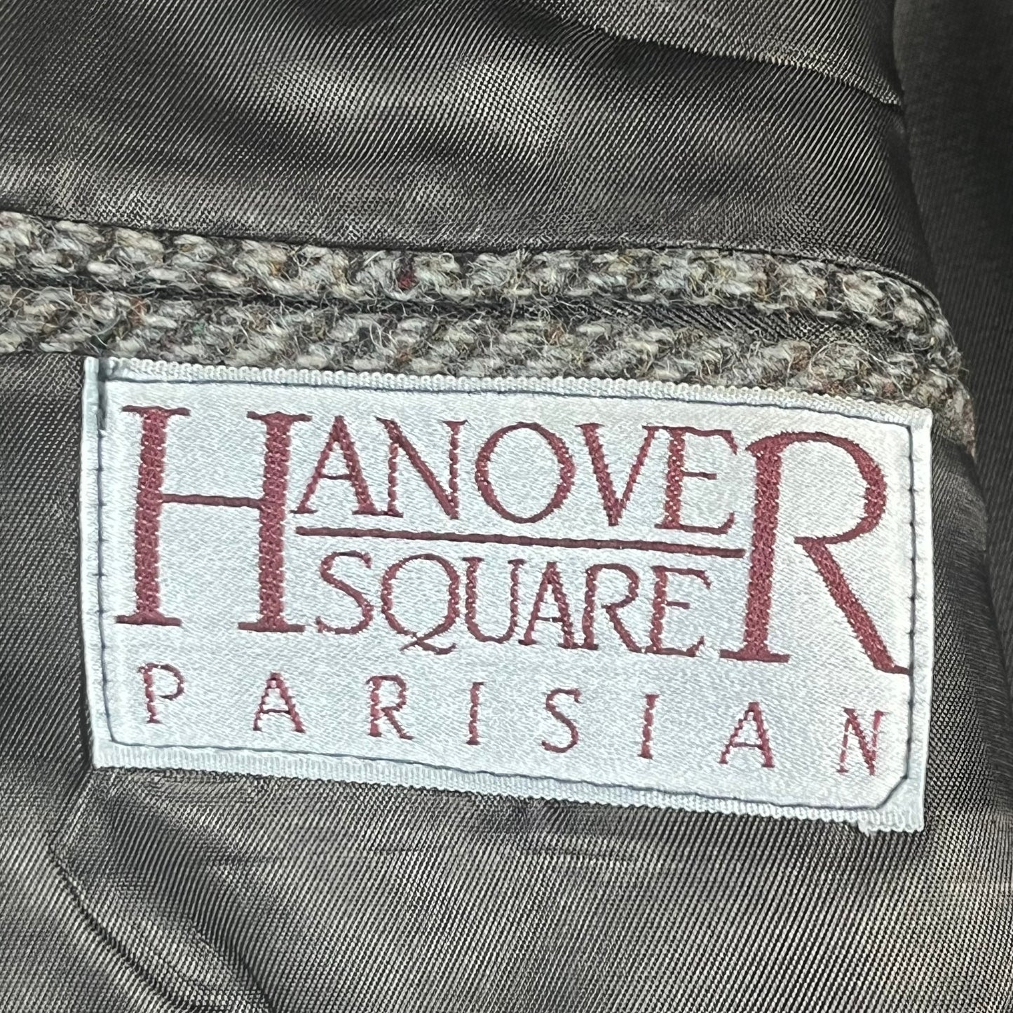 90s VTG Hanover Square Parisian donegal wool blazer - M/L