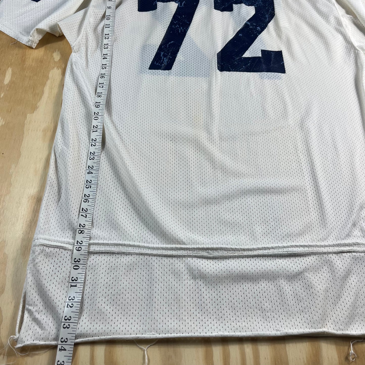 70s VTG Speedline white mesh football jersey - L/XL