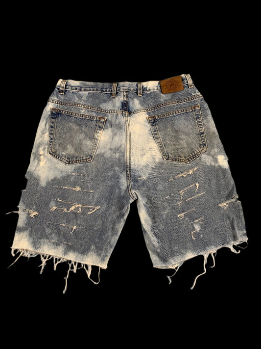 reworked distressed jorts - M/L