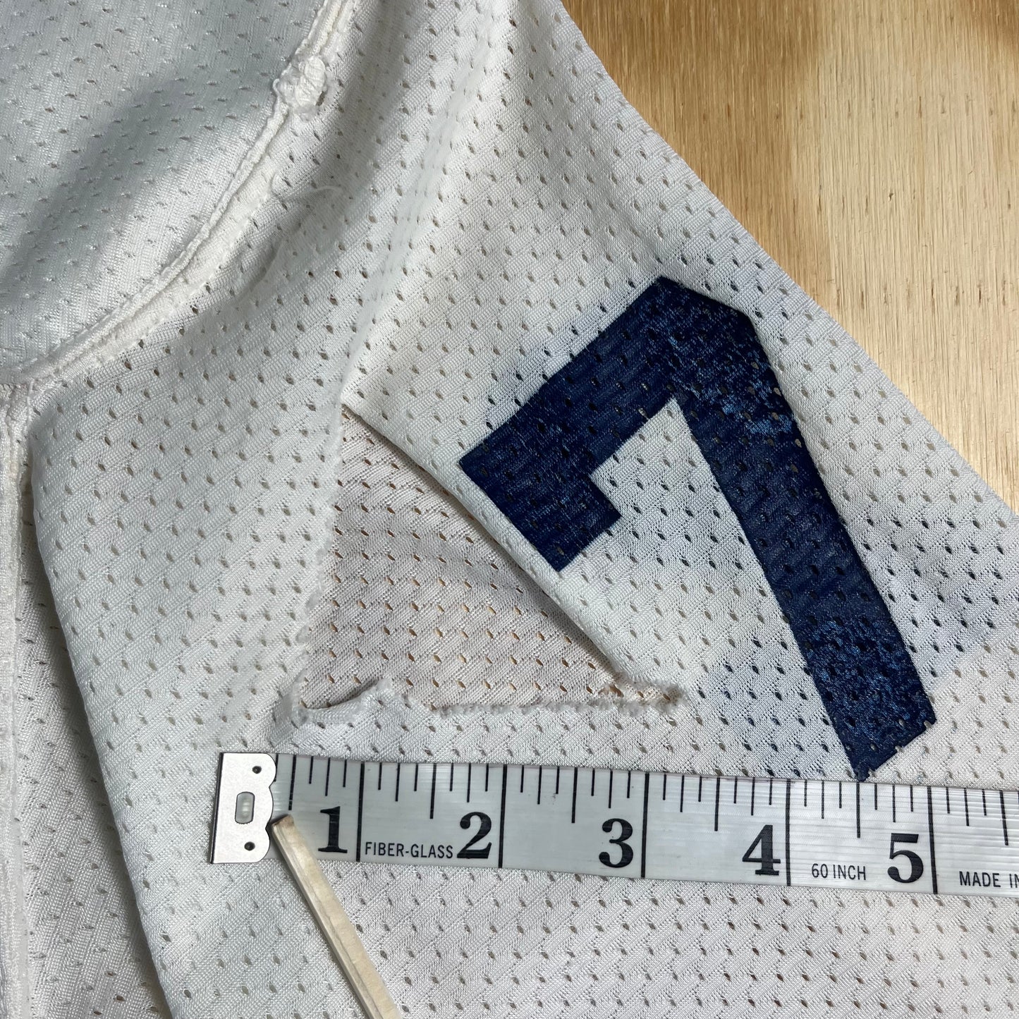 70s VTG Speedline white mesh football jersey - L/XL