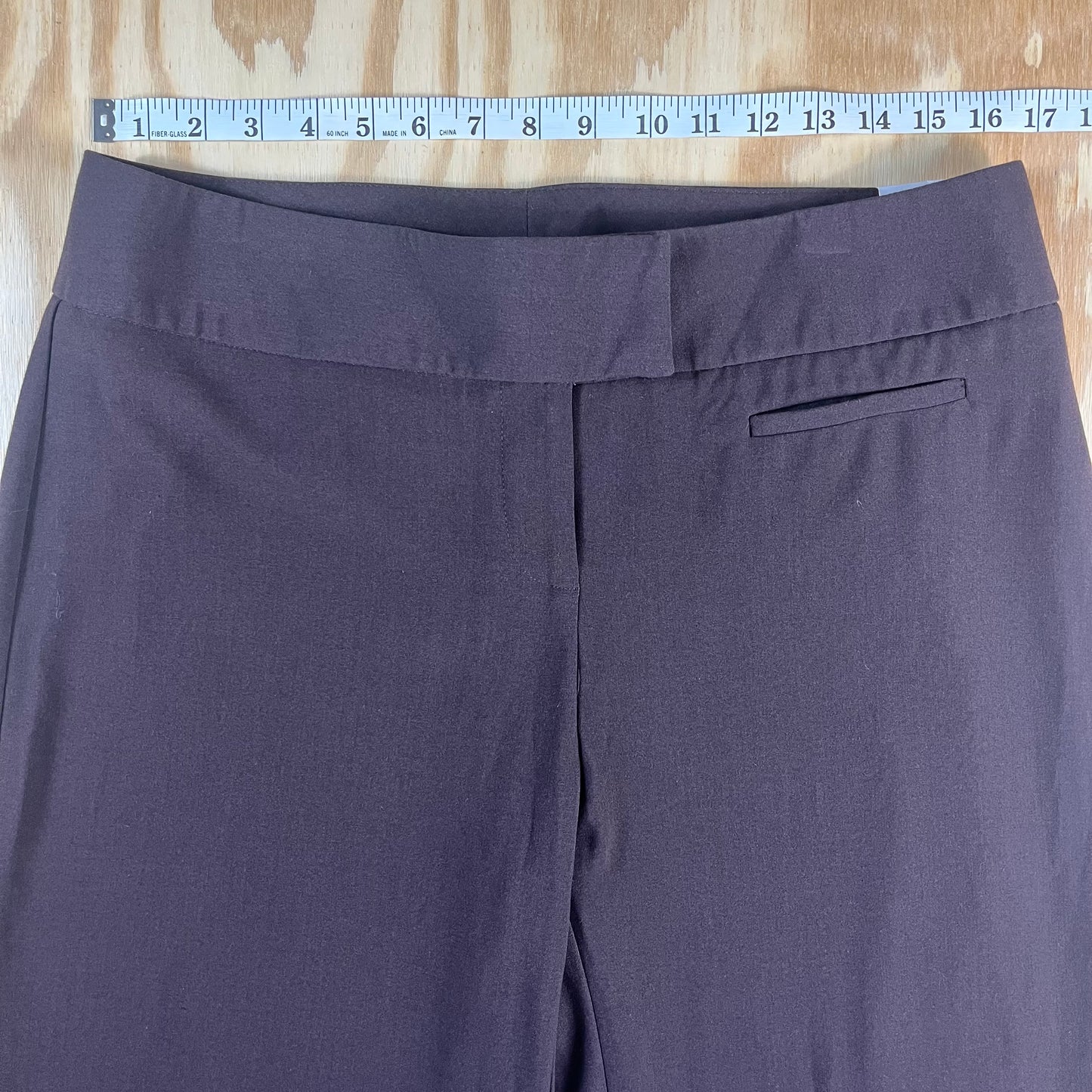 NWT vintage Y2K goodclothes espresso brown stretch cropped trousers - M/L