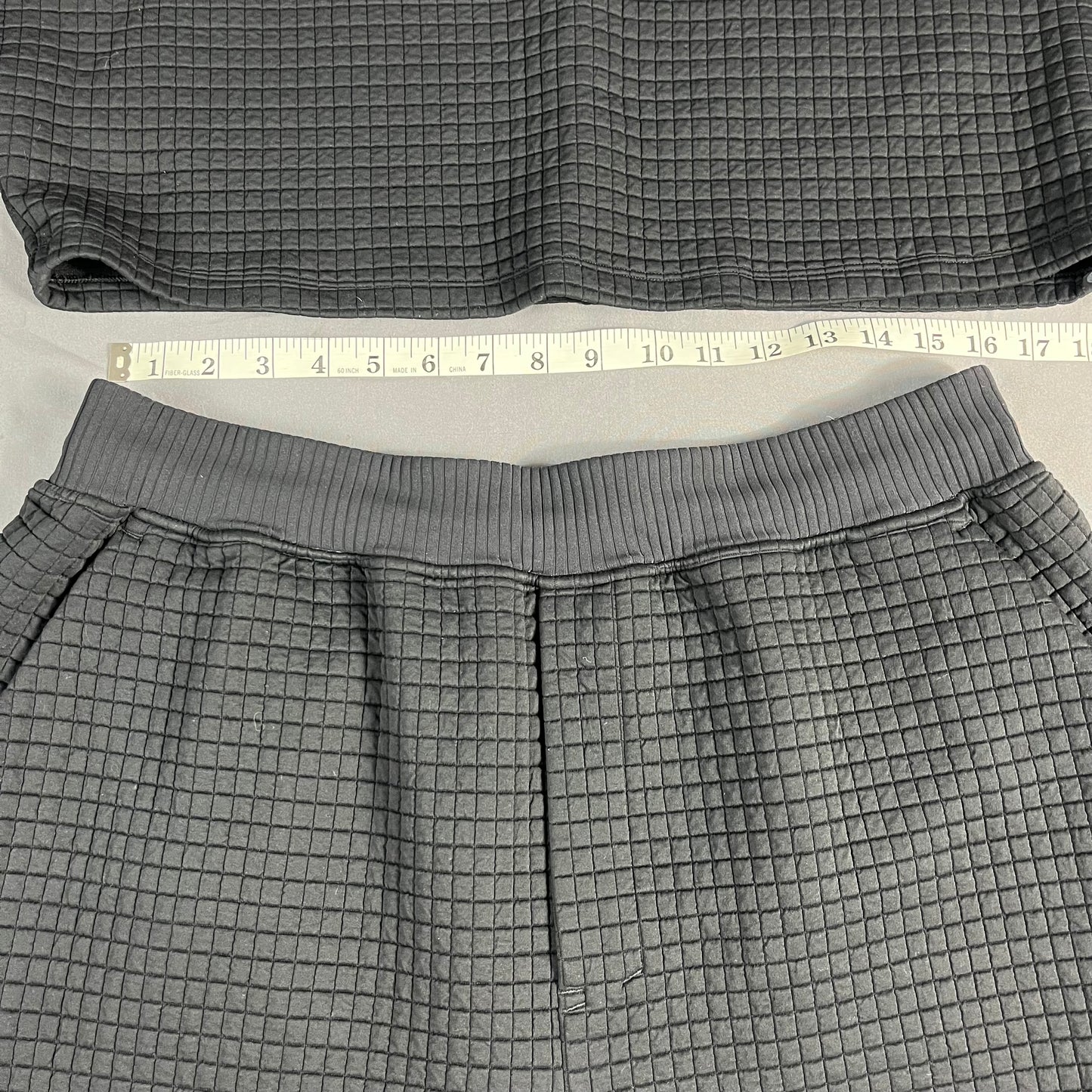 preloved Lululemon Lab quilted cropped long sleeve + jogger set -  M/L