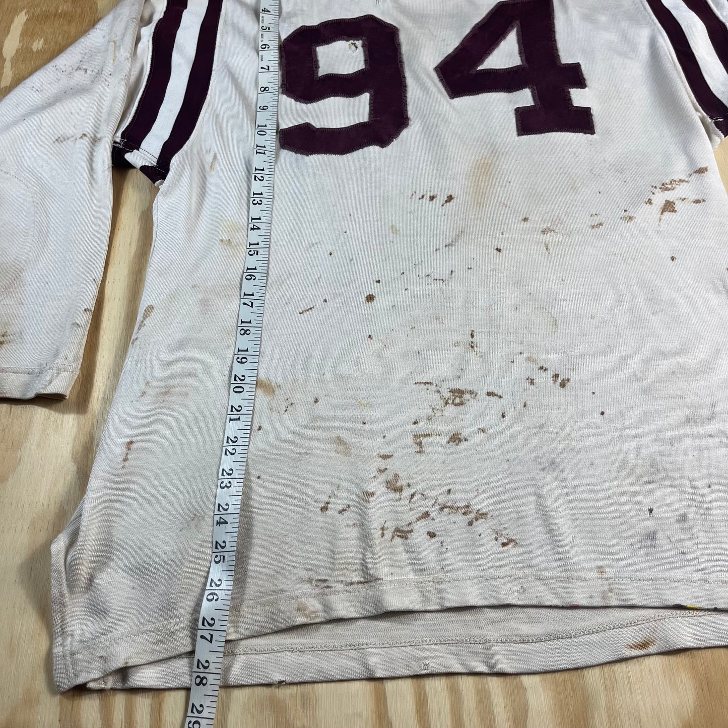 70s VTG thrashed tackle twill football jersey 94 - S/M