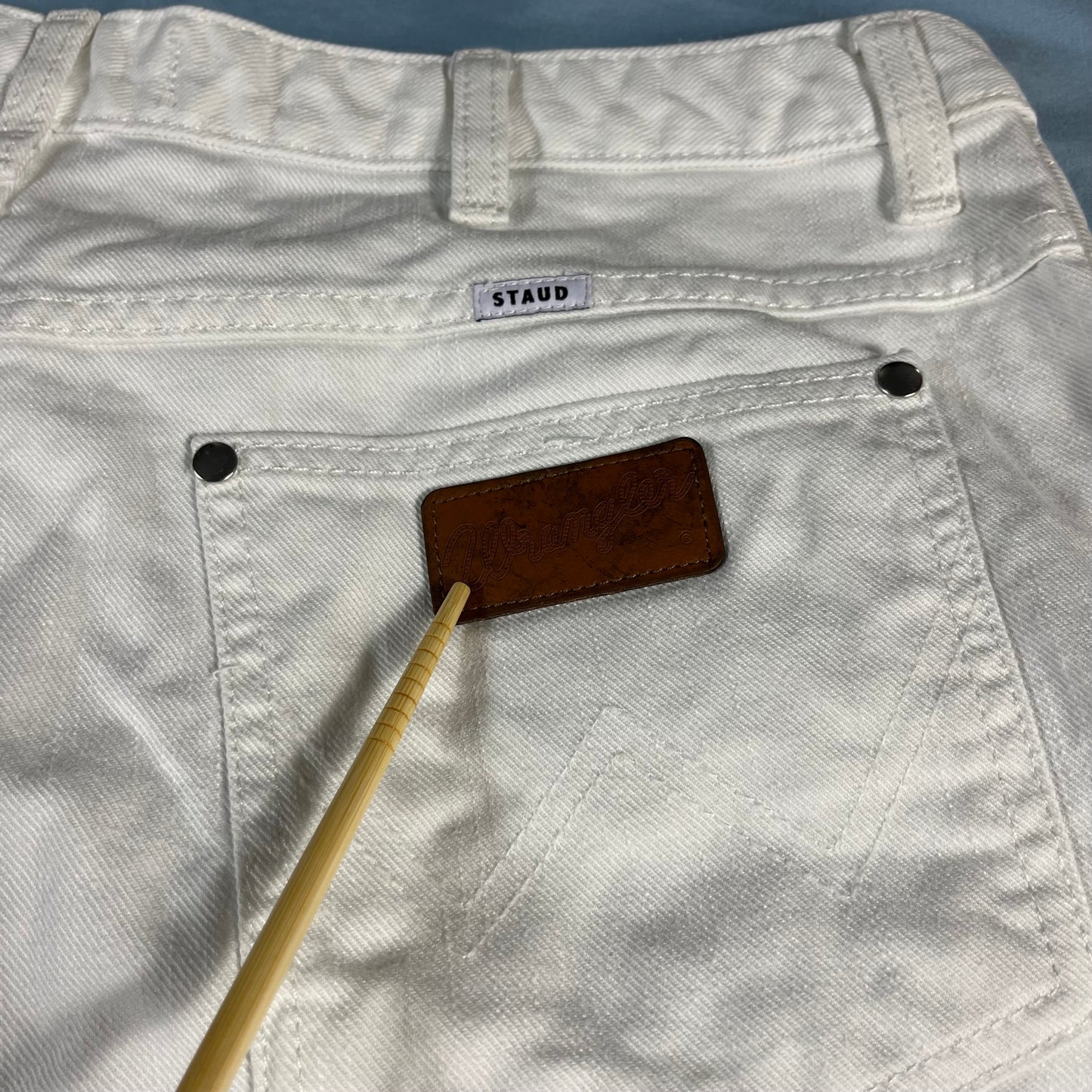 preloved Wrangler x STAUD straight leg jeans - 33x32