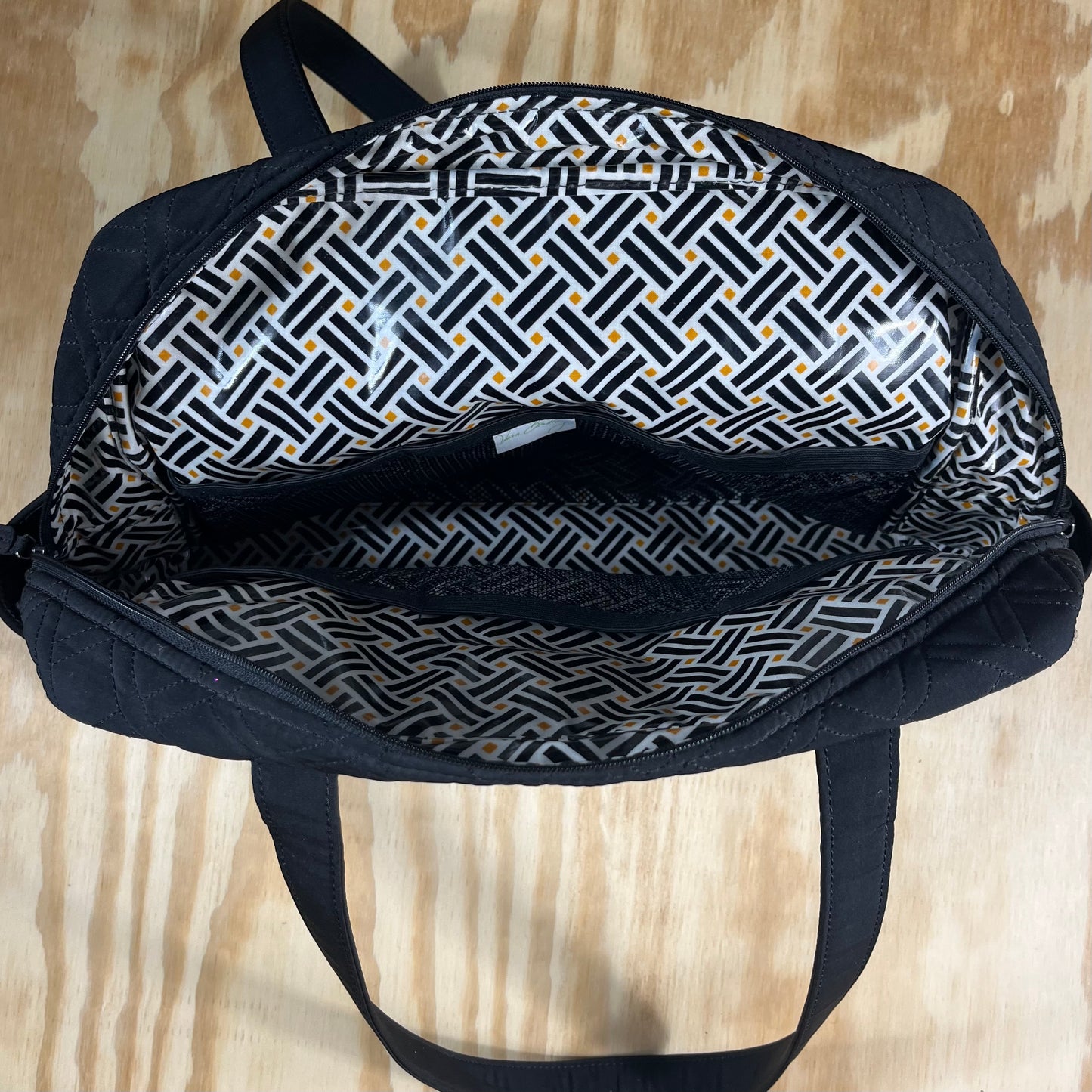 preloved Vera Bradley black microfiber "Stroll Around" bag - O/S