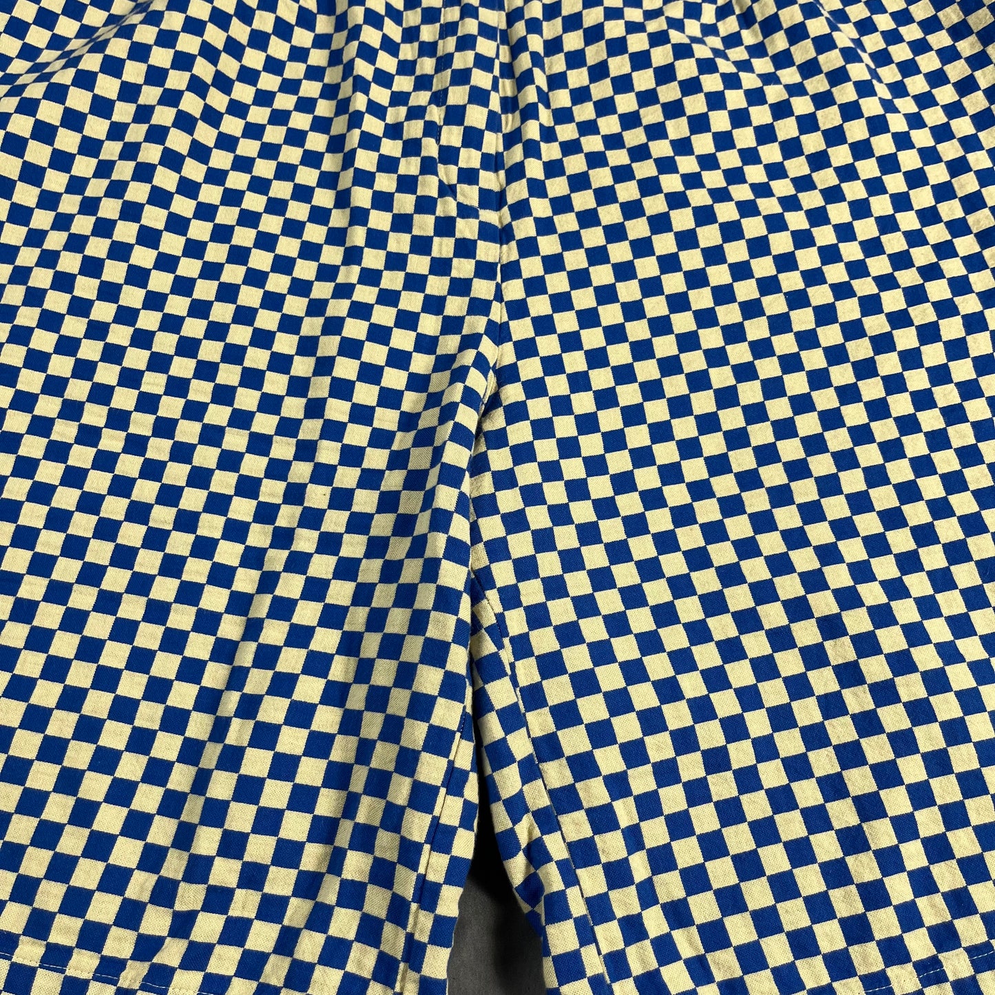 preloved Ilana Kohn archival blue checker shorts - L/XL
