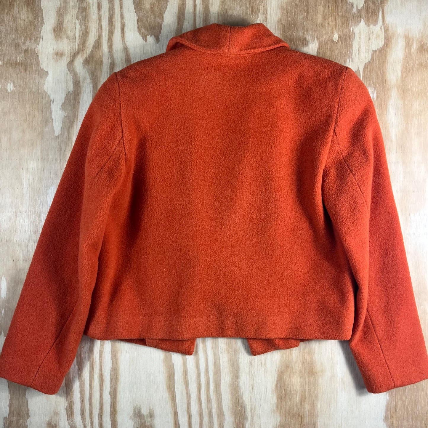 80s VTG Leslie Fay embroidered wool blend cropped jacket - 8P - WM/MXS