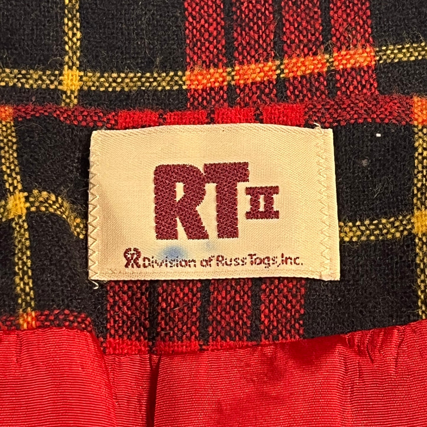 60s VTG tartan blazer jacket - size XXS/XS