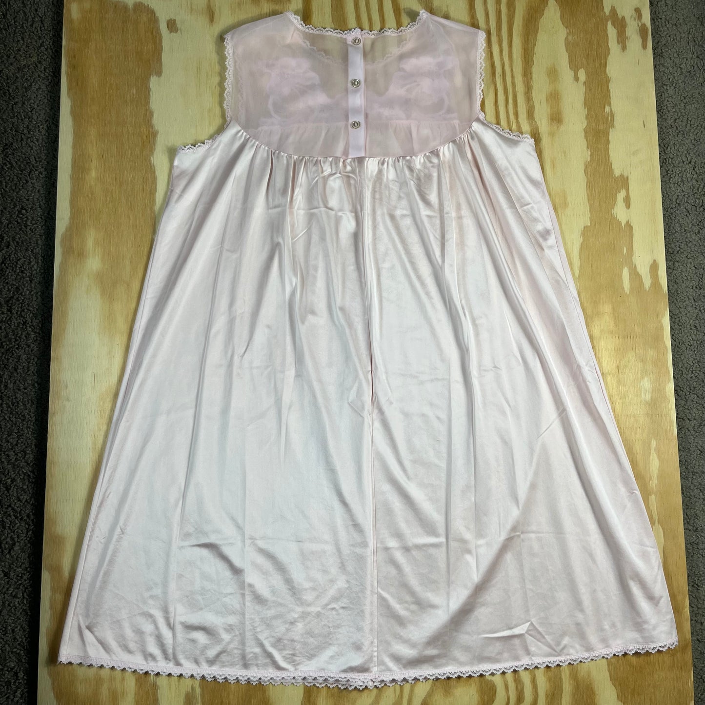 70s VTG Henson Kickernick floral applique peignoir set - M/L