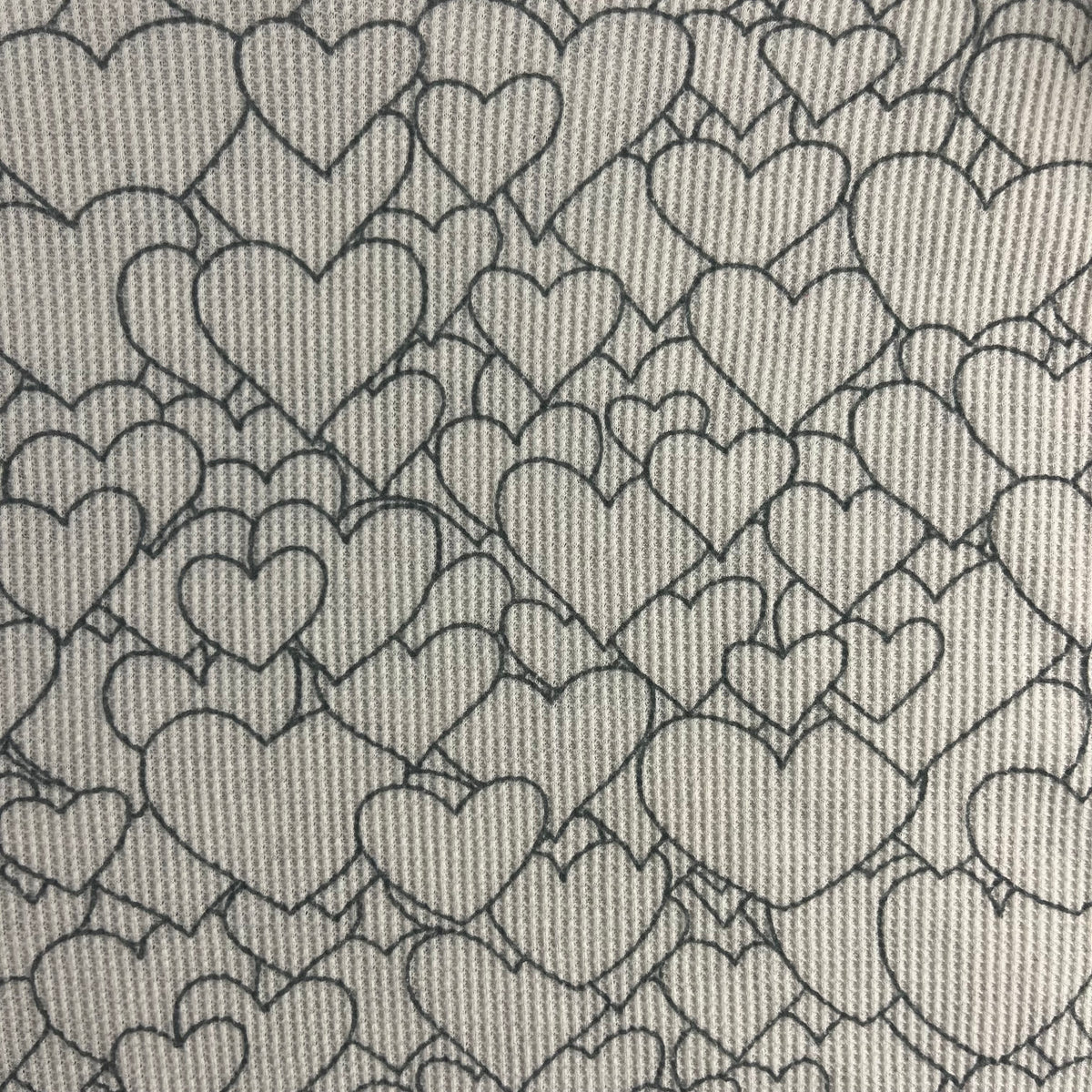 Y2K VTG dELiA*s doodle heart thermal waffle long sleeve top - L - WL/MS