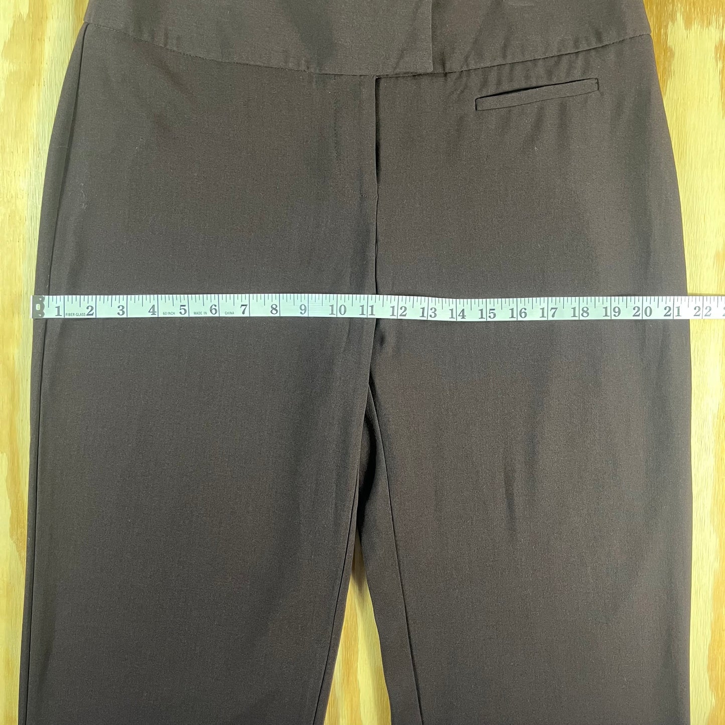 NWT vintage Y2K goodclothes espresso brown stretch cropped trousers - M/L