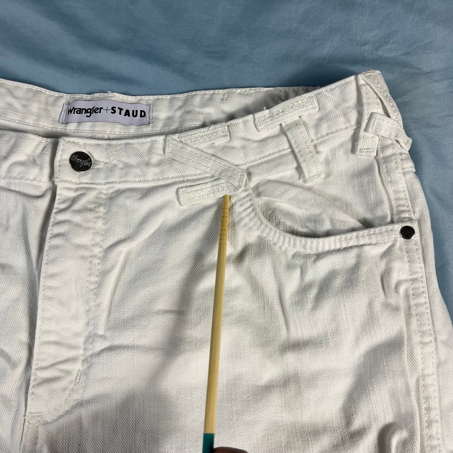 preloved Wrangler x STAUD straight leg jeans - 33x32