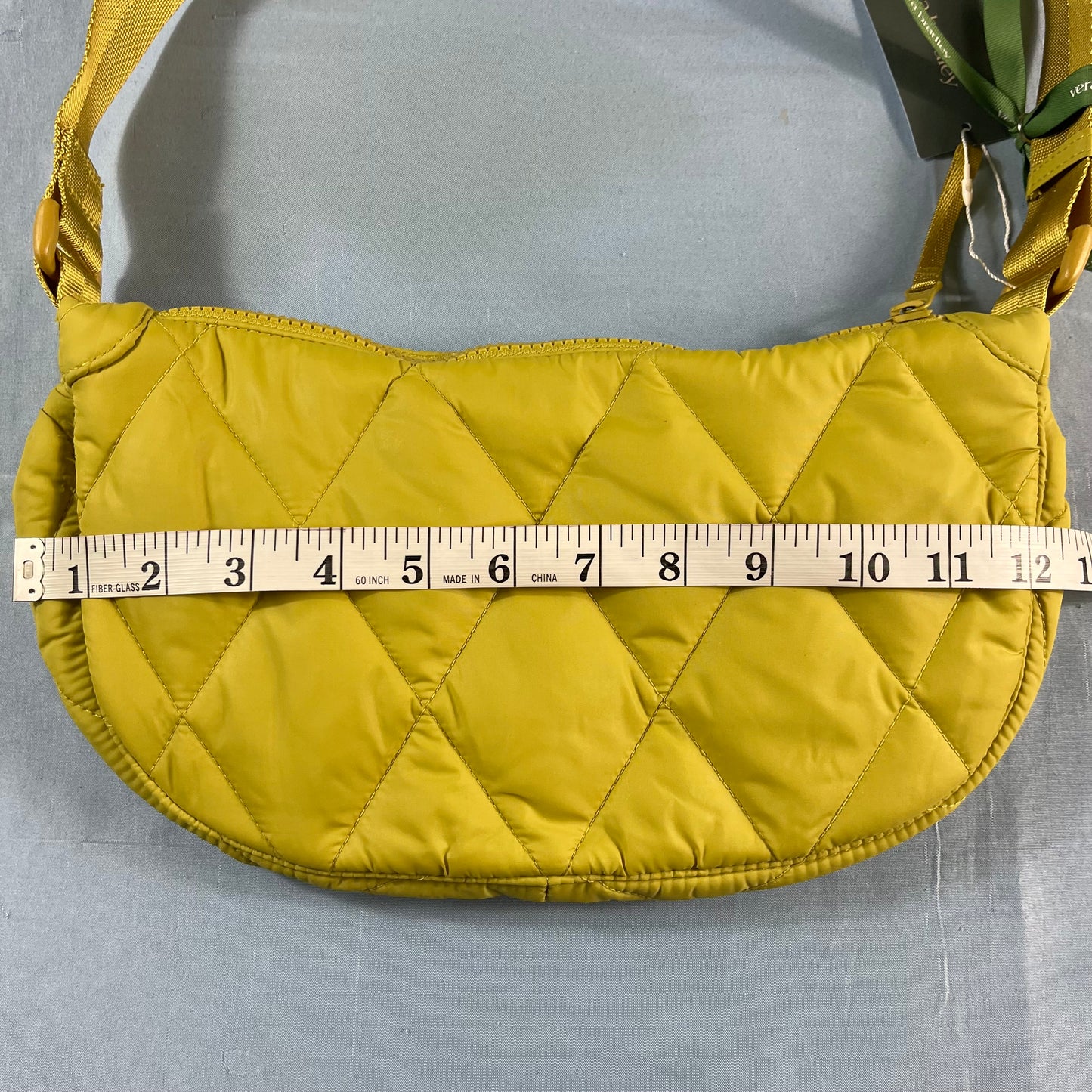 NWT Vera Bradley mustard quilted small crescent bag - O/S