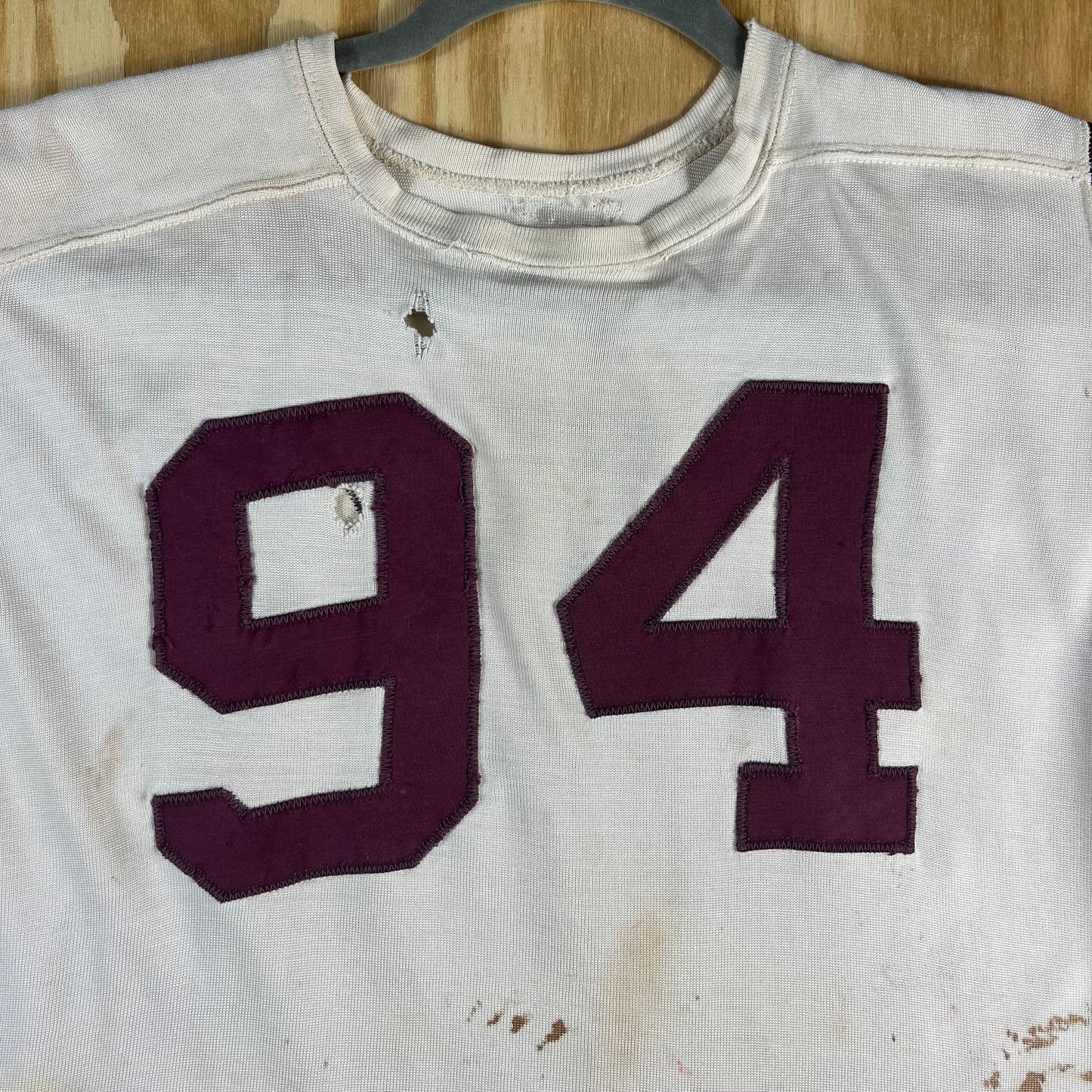 70s VTG thrashed tackle twill football jersey 94 - S/M