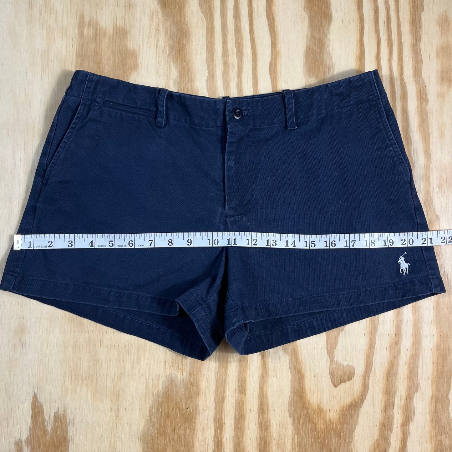 preloved Ralph Lauren Sport khaki navy cotton chino shorts - S/M