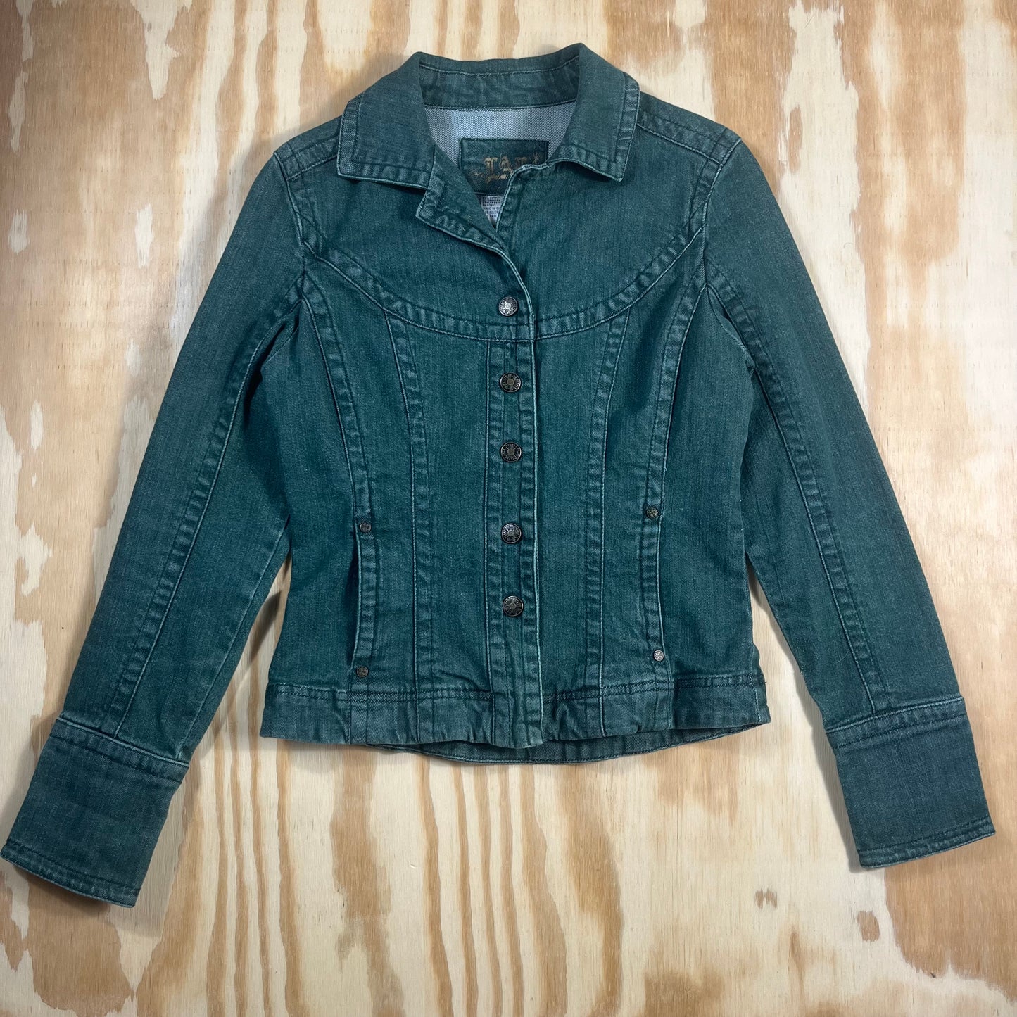 y2k vintage L.A.D. green denim jacket - S/M