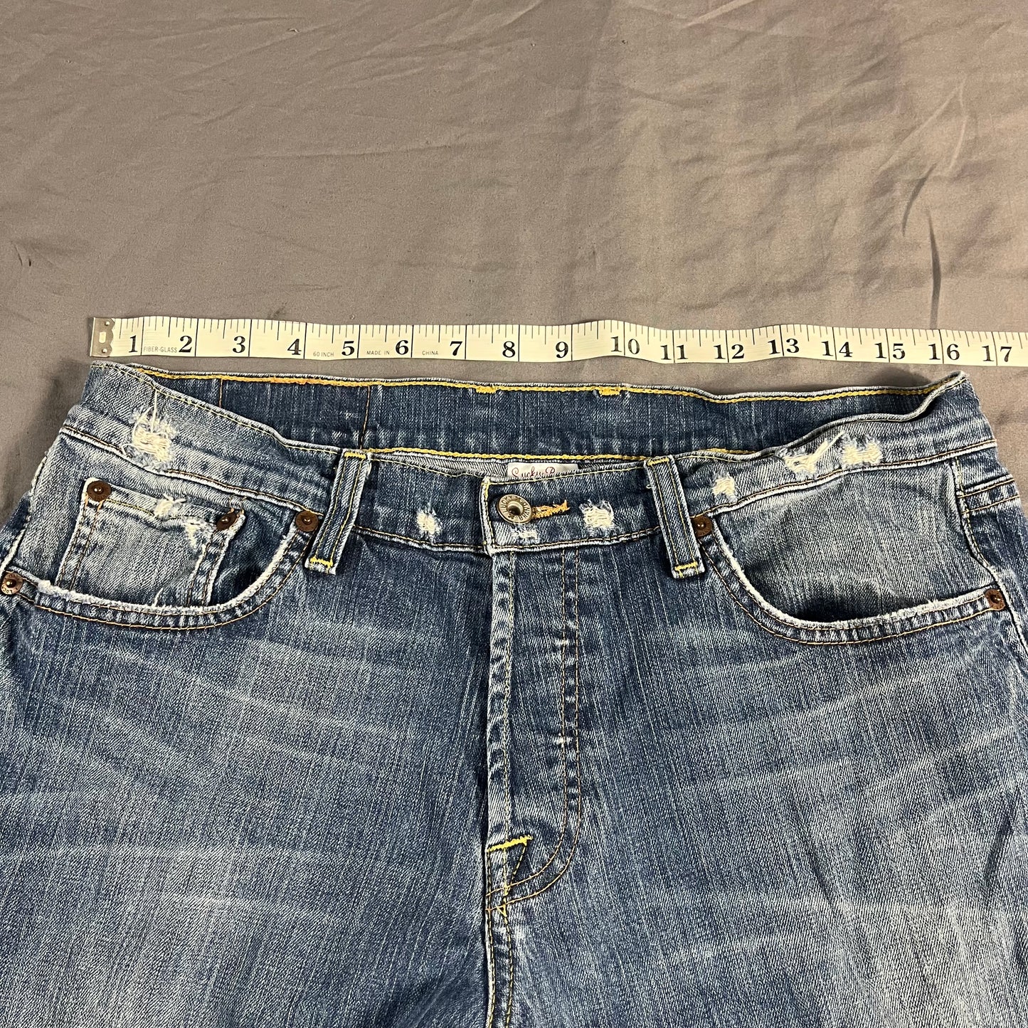 preloved Lucky Brand mid rise jeans - 33x32