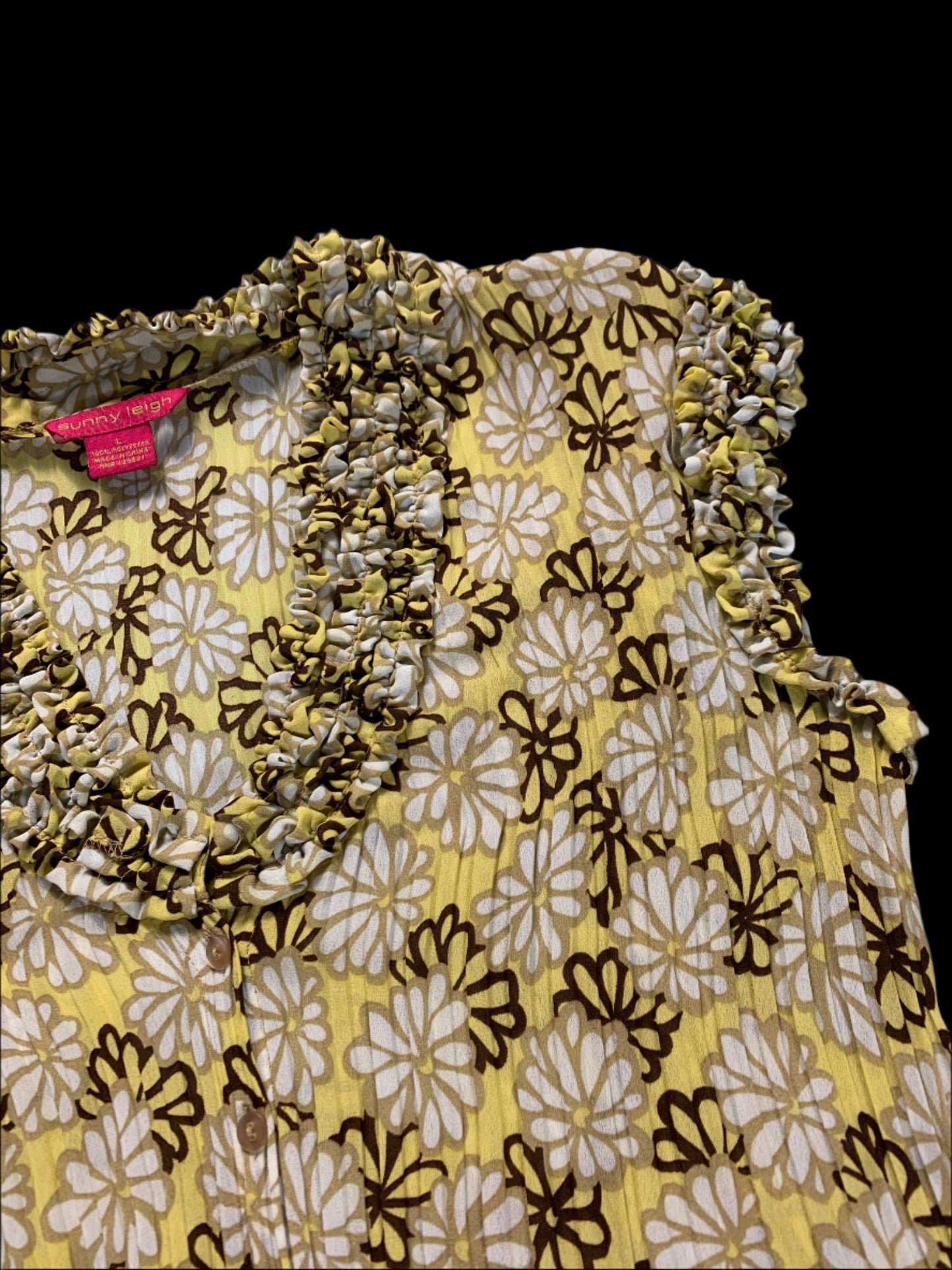 Y2K VTG peplum blouse top - size L