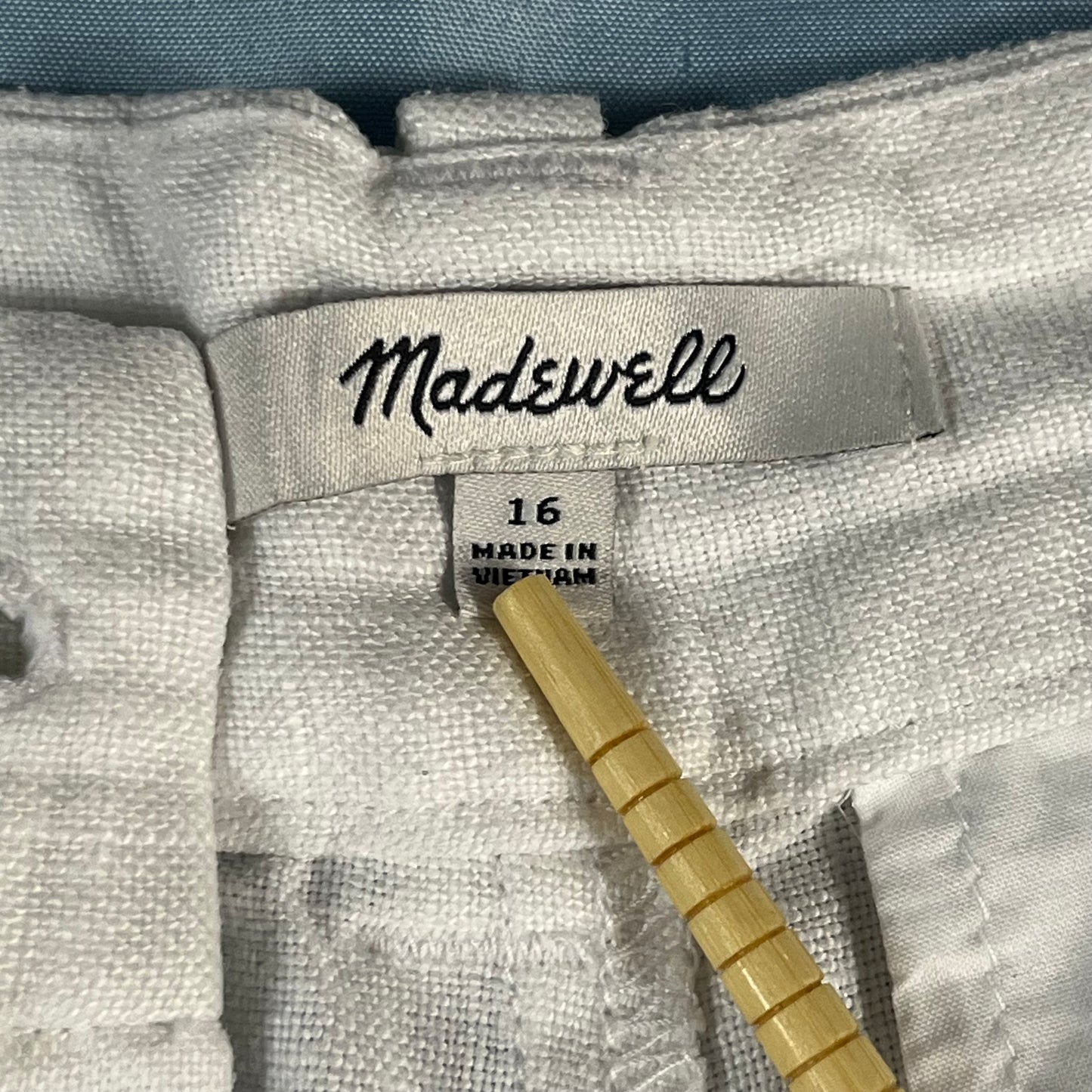 preloved Madewell pleated wide-leg linen pants - L/XL