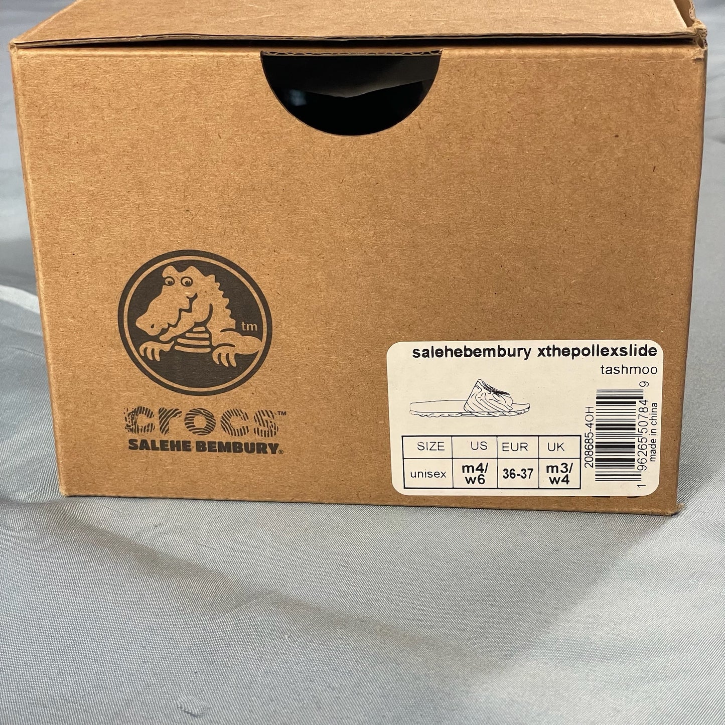 NWT Crocs Pollex slides by Salehe Bembury 'Tashmoo' - size 6W|4M