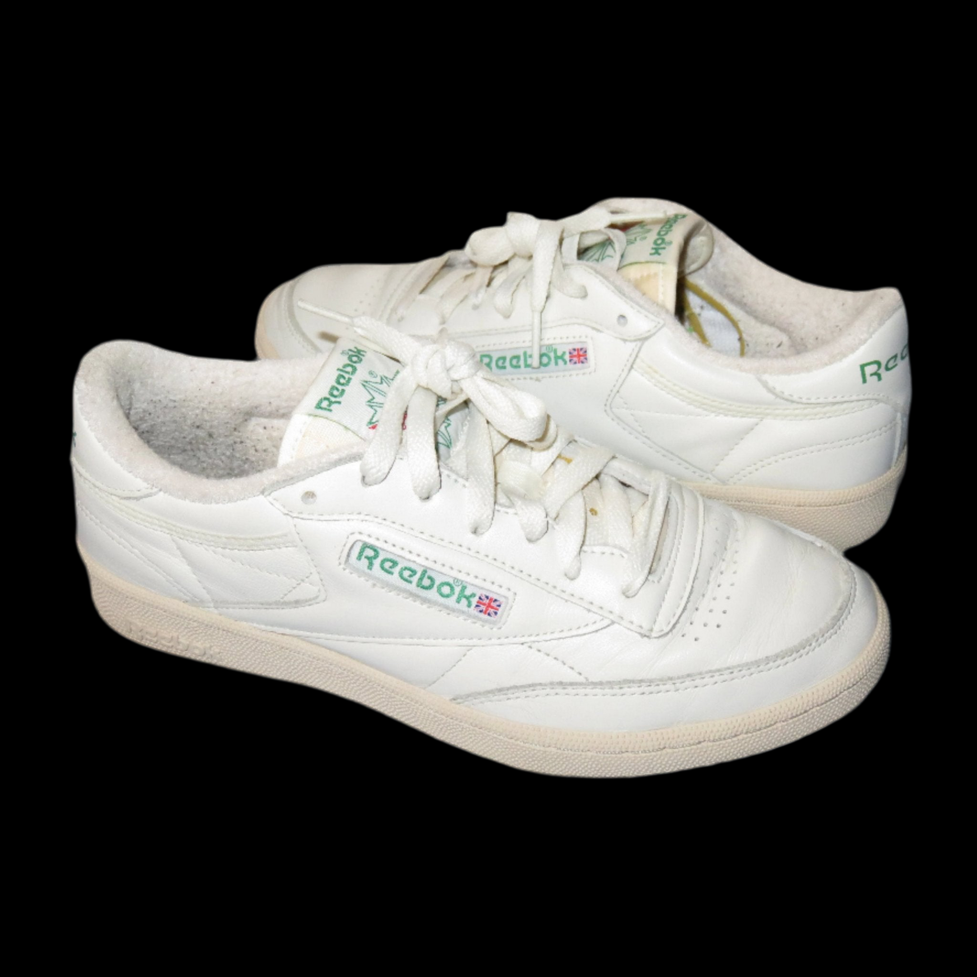 80s vintage reebok club c 85 sneakers size 8.5m cross dressin