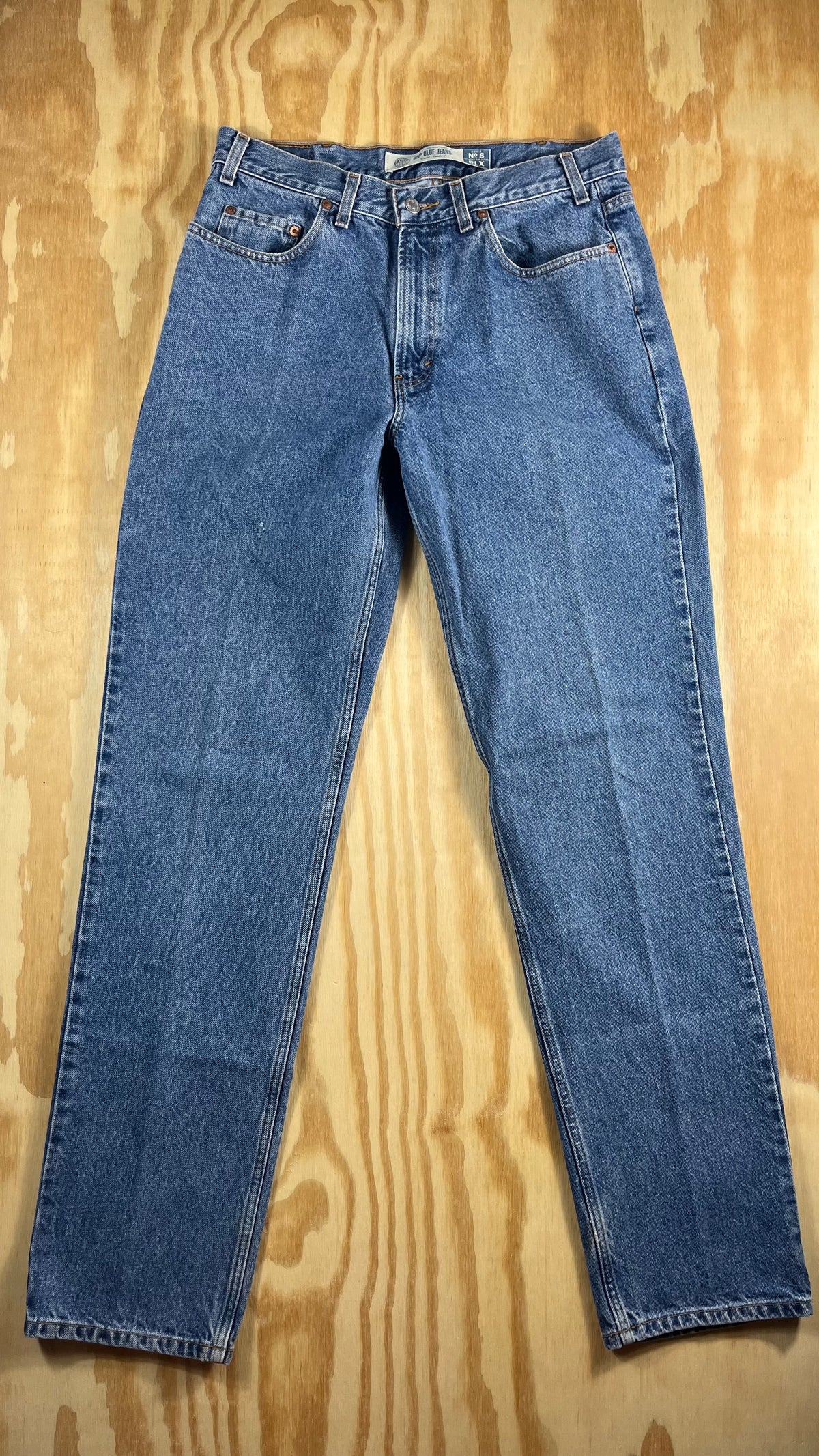 90s VTG GAP Blue Jeans No 8 RLX relaxed straight denim - 32x35