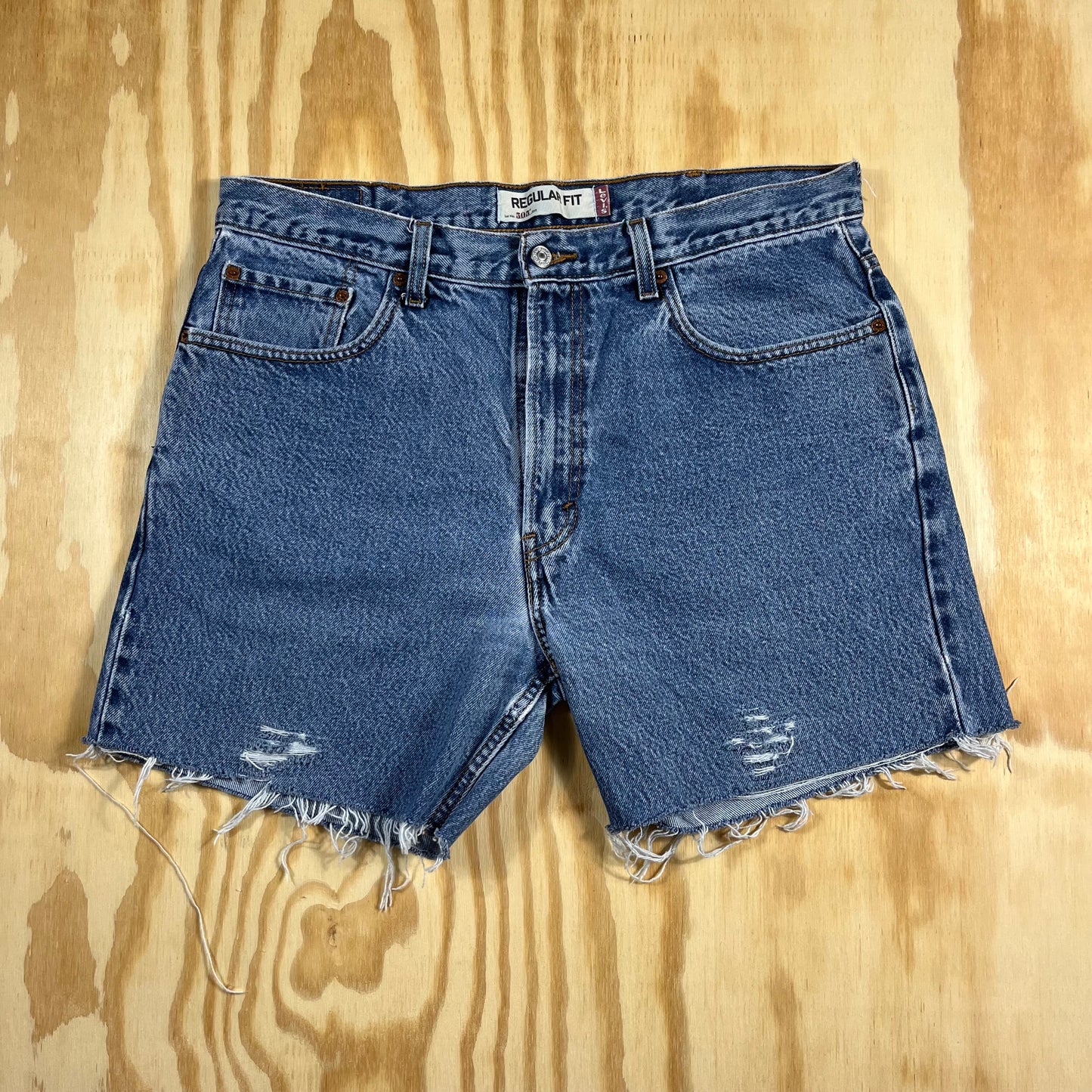 reworked Levi's 505 custom cutoff jorts - 1X/2X